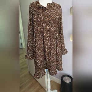 Floral Button-Up Dress
